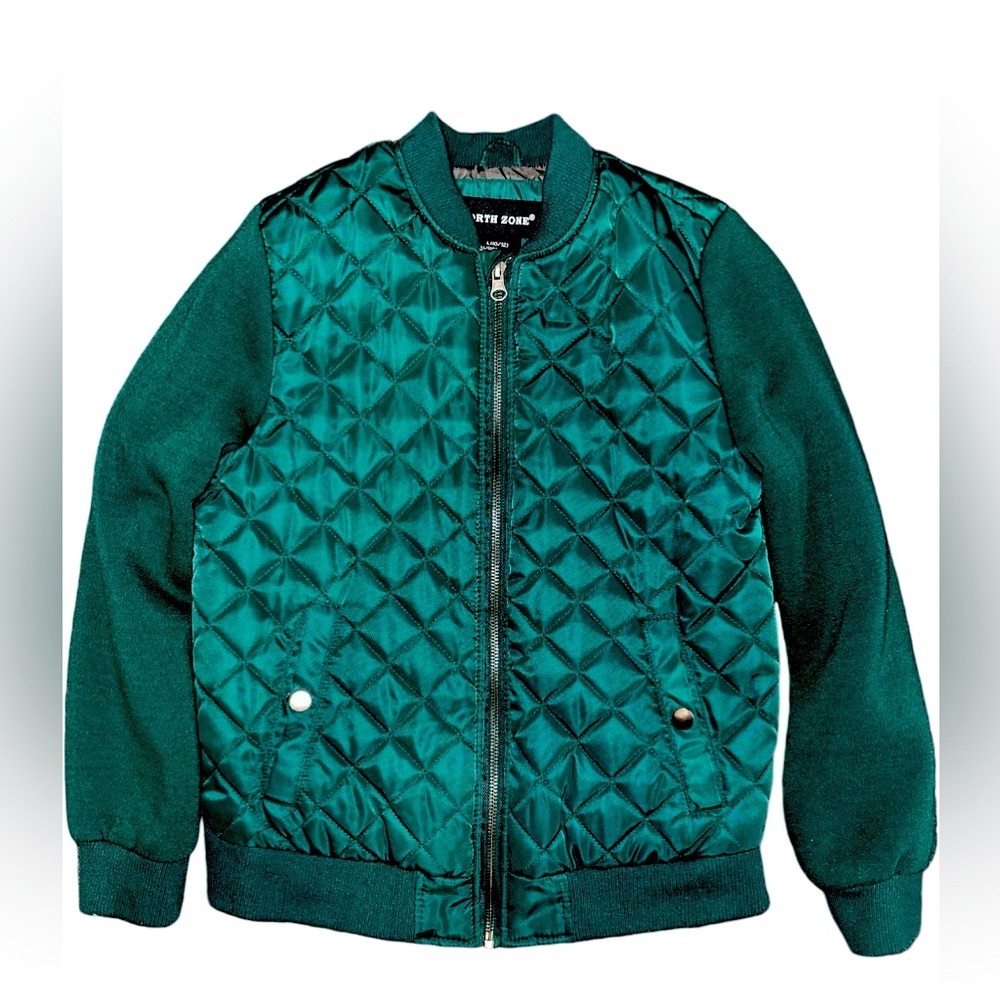 North Zone Boys quilted bomber jacket.
